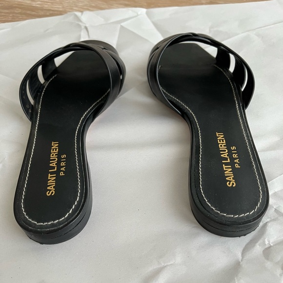 Saint Laurent Tribute Mule Sandals - Picture 2 of 10